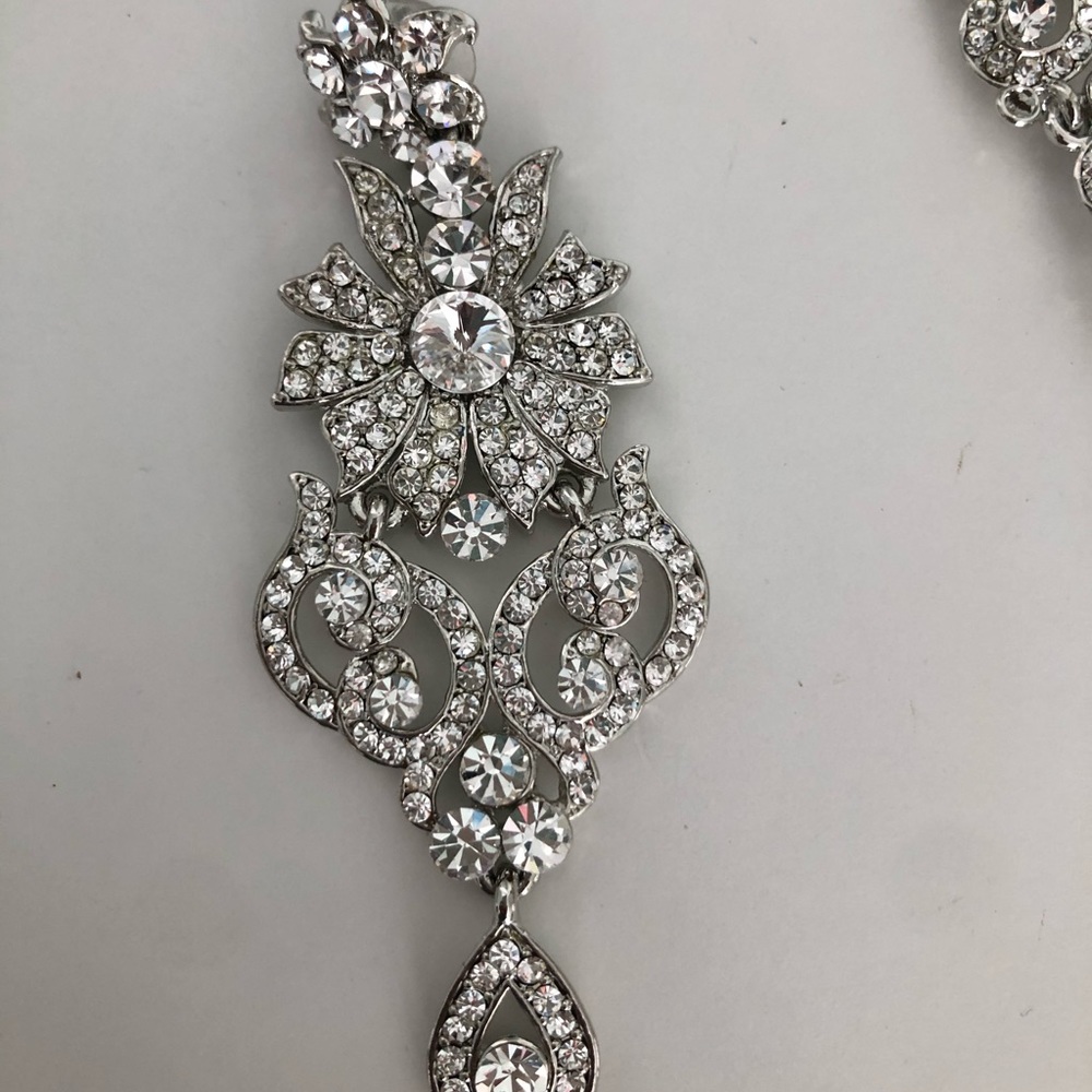Indian silver necklace set - Picture 5 of 12